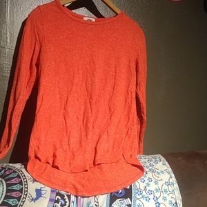 Long sleeve bright orange old Navy shirt